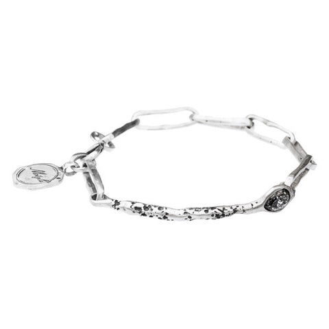 Silver Bracelet with Swarovski Crystal - Artizen Jewelry